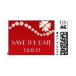 Save the Date Daisy Flower Stamp