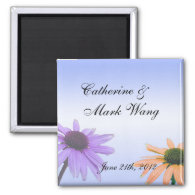 save the date,daisy flowers magnet