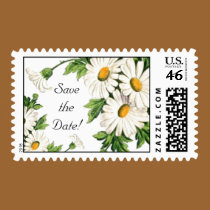 Save the Date Daisy Wedding Postage Stamps by RanchLady Save the Date Daisy Wedding Postage Stamps