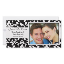 Save the Date Damask photo cards by SoCalTeeShirts Save the Date Damask photo cards