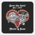 Save the Date Day of the Dead Stickers
