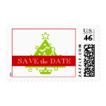 Save the Date December Wedding Postage Stamps
