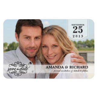Save the Date - Deluxe Borderless Photo Magnets