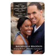 Save the Date - Deluxe Full Photo Custom Magnets premiumfleximagnet