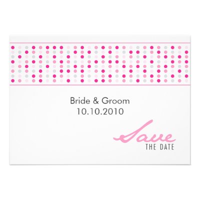 Save The Date - Dots Custom Announcements