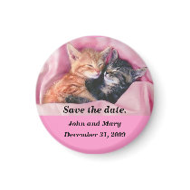 Save the date dreamy kittens magnet