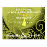 Save The Date Elegant Cala Lily Postcard