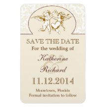 save the date elegant unique magnets