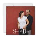 Save the Date Engagement Photo and Monogram Personalized Invitation