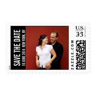 Save the Date Engagement Photo Postage Stamps stamp