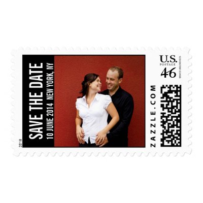 Save the Date Engagement Photo Postage Stamps