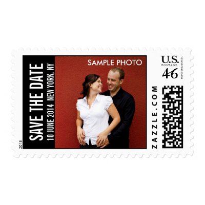 Save the Date Engagement Photo Postage Stamps