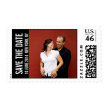 Save the Date Engagement Photo Postage Stamps