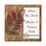 Save the Date Fall Autumn Wedding Magnets