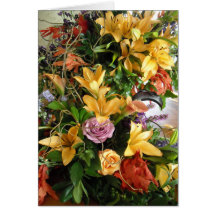 Save-the-Date/Fall Wedding Bouquet Card