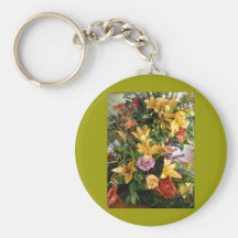Save-the-Date/Fall Wedding Bouquet Key Chain