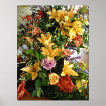 Save-the-Date/Fall Wedding Bouquet Print