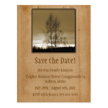Save the Date Family Reunion Post Cards