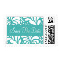 Save The Date Fern Flora Postage postage
