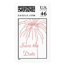 Save the Date Fireworks Postage postage by frugalbride Save the Date Fireworks Postage postage