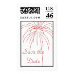 Save the Date Fireworks Postage