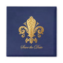Save the Date Fleur-de-lis magnets