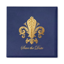 Save the Date Fleur-de-lis magnets by NJHeart Save the Date Fleur-de-lis magnets