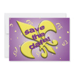 Save the Date Fleur de Lys Wedding Announcement
