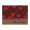 Save The Date Floral Design postcards by DioSelina Save The Date Floral Design postcards