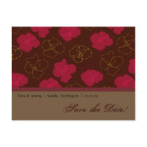 Save The Date Floral Design postcards