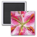 Save the Date Flower Explosion Magnet magnet