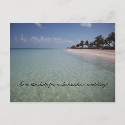 Save the date for a destination weddi... post card