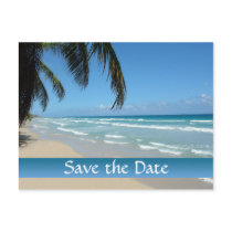 Save the Date for Beach Wedding postcards