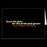 Save the Date for the Bride and Groom Card cards