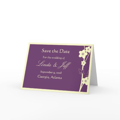 Save the Date - Framed Branch Card by kool27