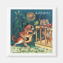 Save the Date Funny Cats Wedding Magnets