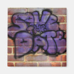 Save the Date Graffiti Fridge Magnet