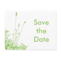 Save the Date  Green grass postcards