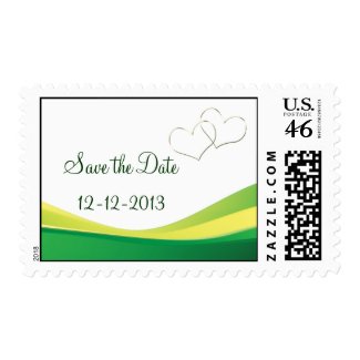 Save The Date Happy Shamrock Postage Stamps