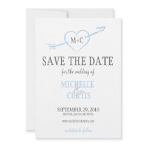 Save the Date - Heart and Arrow Custom Invitations