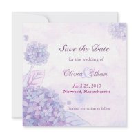 Save the Date Hydrangea Wedding Invitations invitation