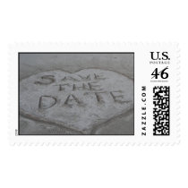 Save the Date in the Sand! postage by eherrmann Save the Date in the Sand! postage