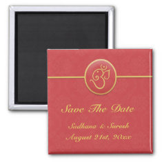  Save The Date Indian Style Magnet