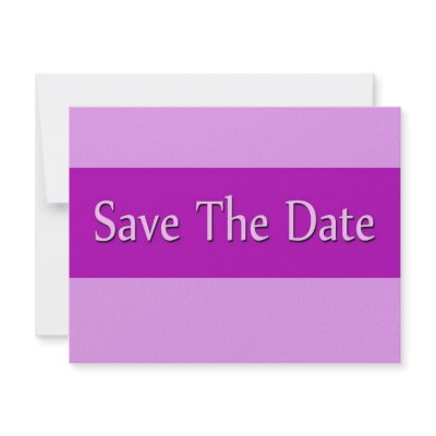 Save The Date Personalized Invite
