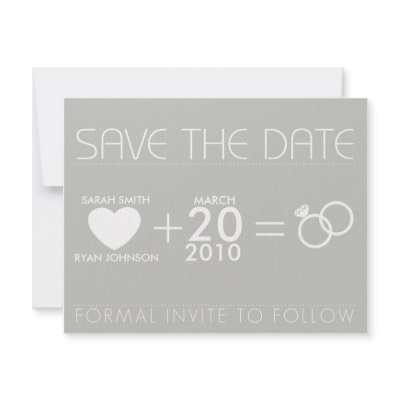 Save the Date Custom Invitation