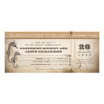 save the date invitation boarding pass tickets