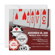 Save The Date Invitation Love Casino Card 3 invitation