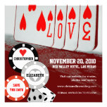 Save The Date Invitation Love Casino Card 3