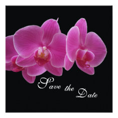 Save the Date Invitation -- Orchids