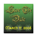 Save The Date Irish Wedding Magnet